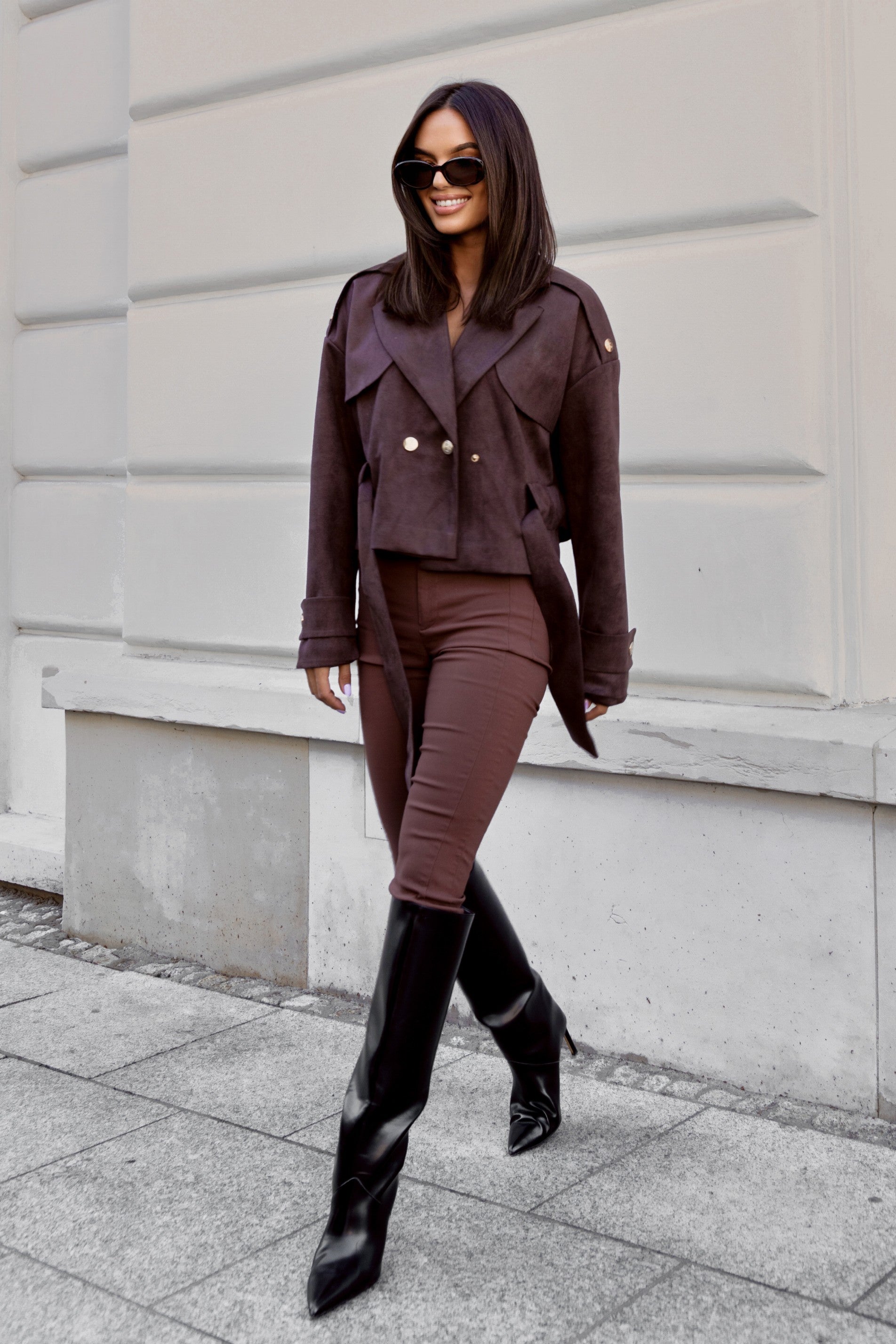 Gabardina LONDON - Chocolate