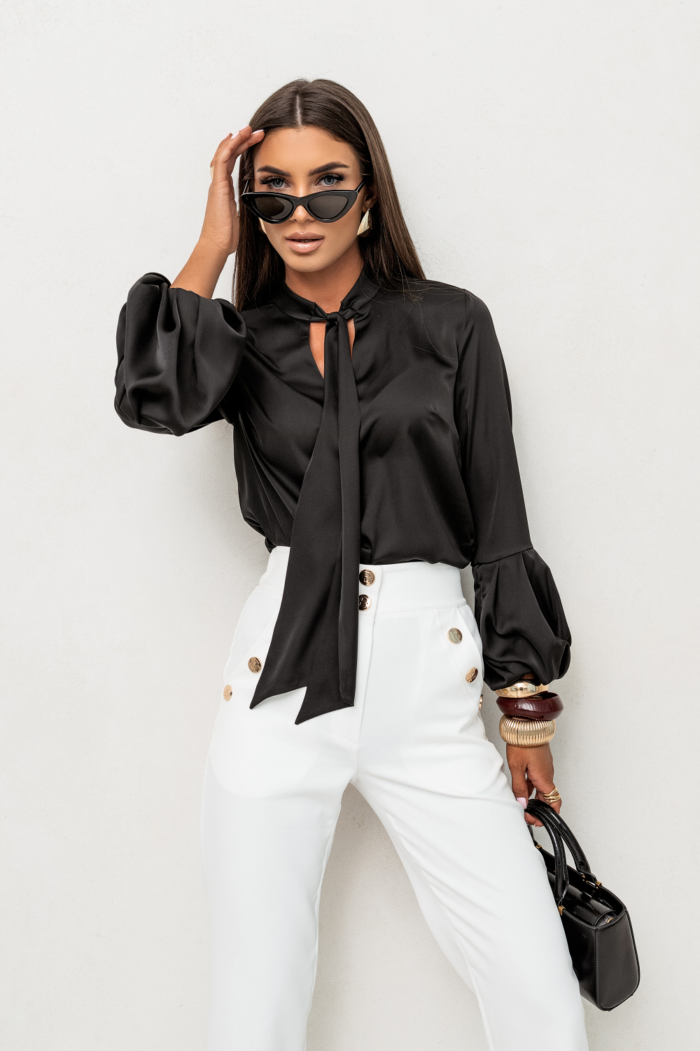 Camisa de Cetim VIVIENNE