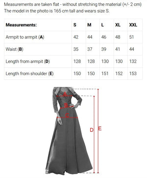 Vestido Longo LORETTA com Mangas de Tule - Preto