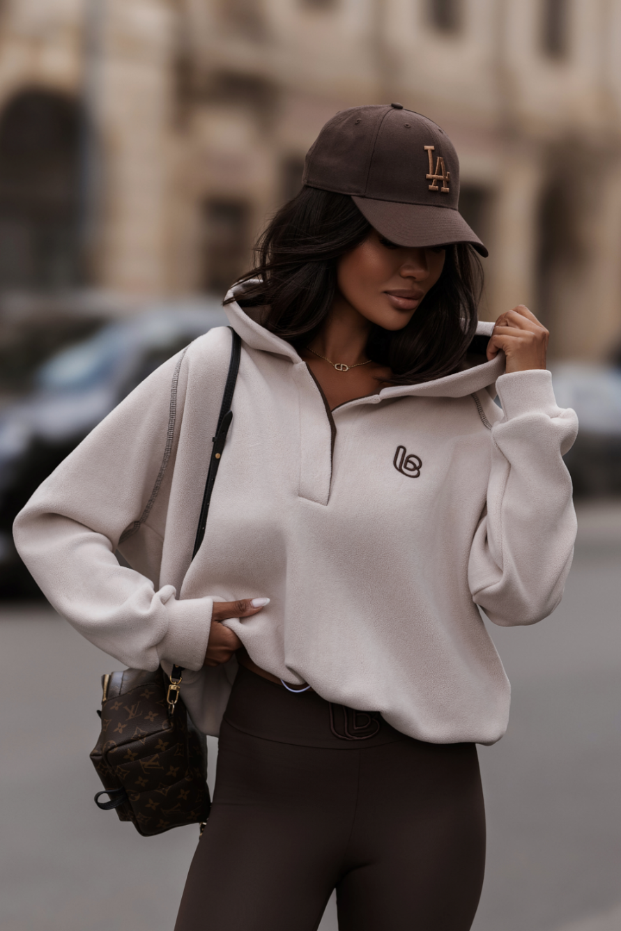 Sweatshirt Polar LOOM - Bege e Castanho