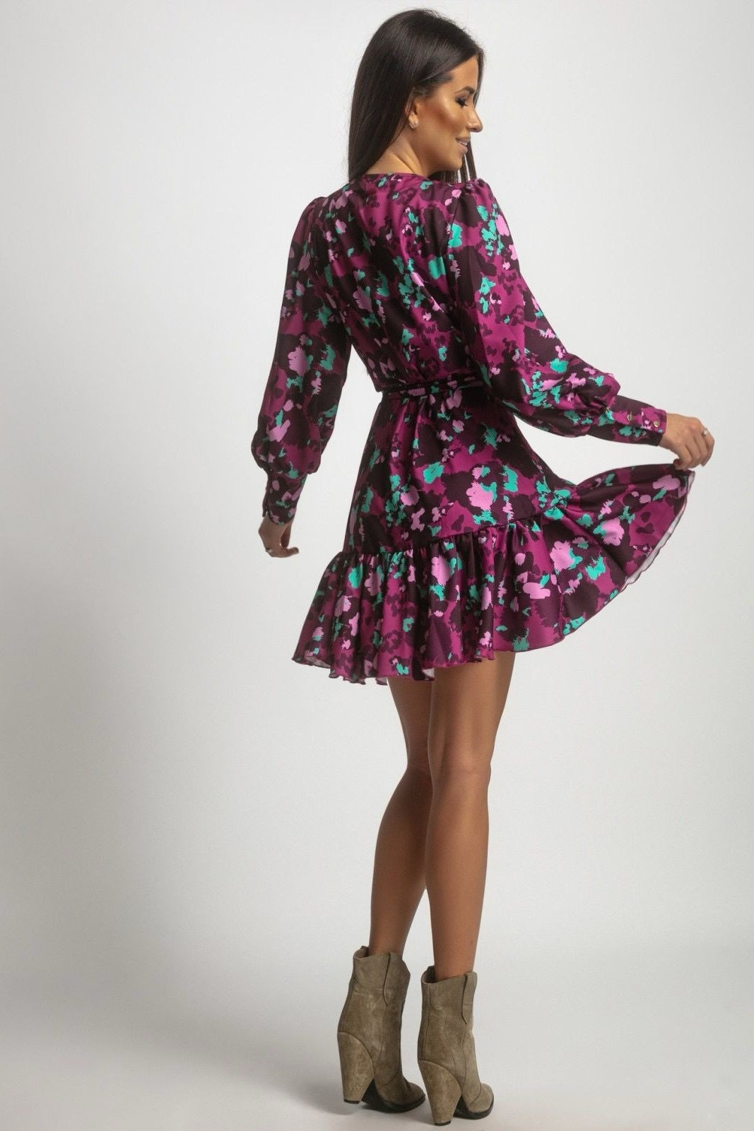 Vestido ANNA - Manchas Roxas