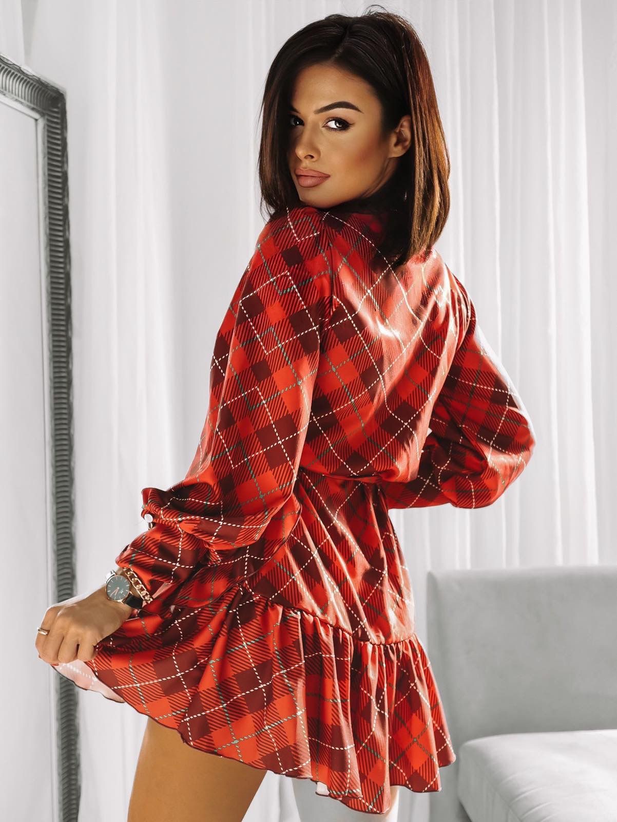 Vestido ANNA - Xadrez Vermelho II
