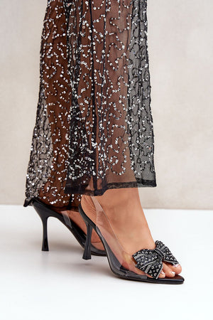 Sandálias de tacão modelo 211374 Pise com estilo