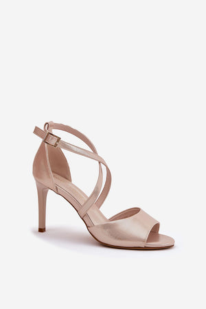 Sandálias de tacão modelo 212832 Pise com estilo