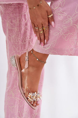 Sandálias de tacão modelo 213938 Pise com estilo