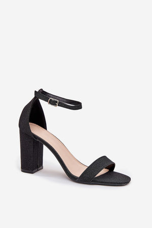 Sandálias de tacão modelo 215642 Pise com estilo