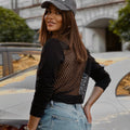 Blusa LADY com Malha nas Costas