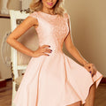 Vestido MARTA com Renda - Pêssego – imagem principal