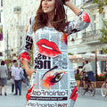 Vestido Oversize SOPHIE - Padrão Jornal