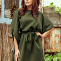 Vestido SOFIA Butterfly - Caqui