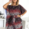 Vestido SOFIA Butterfly com Cinto - Padrão Jaguar