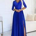 Vestido Longo de Renda AMBER - Azul Real