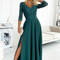 Vestido Longo AMBER de Renda - Verde