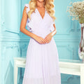 Vestido Plissado EMILY com Folhos - Heather
