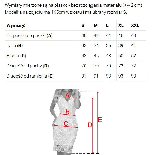Vestido de Renda com Mangas Curtas e Decote — Pêssego — imagem 7