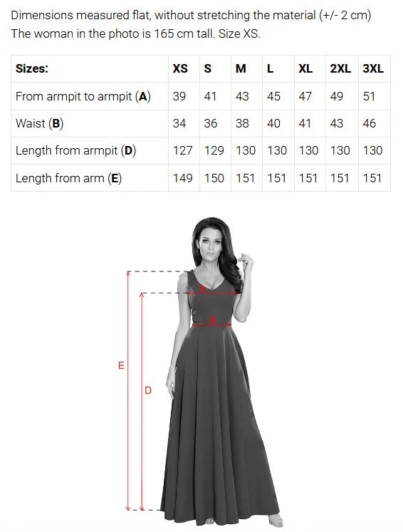 Vestido Longo CRYSTAL com Brilho e Decote — Azul Real — imagem 10