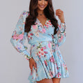 Vestido Curto ANNA - Jardim Azul