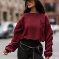 Sweatshirt REMY Retro - Bordô