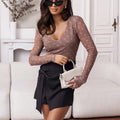 Blusa de Tule LORI - Bolinhas Bege