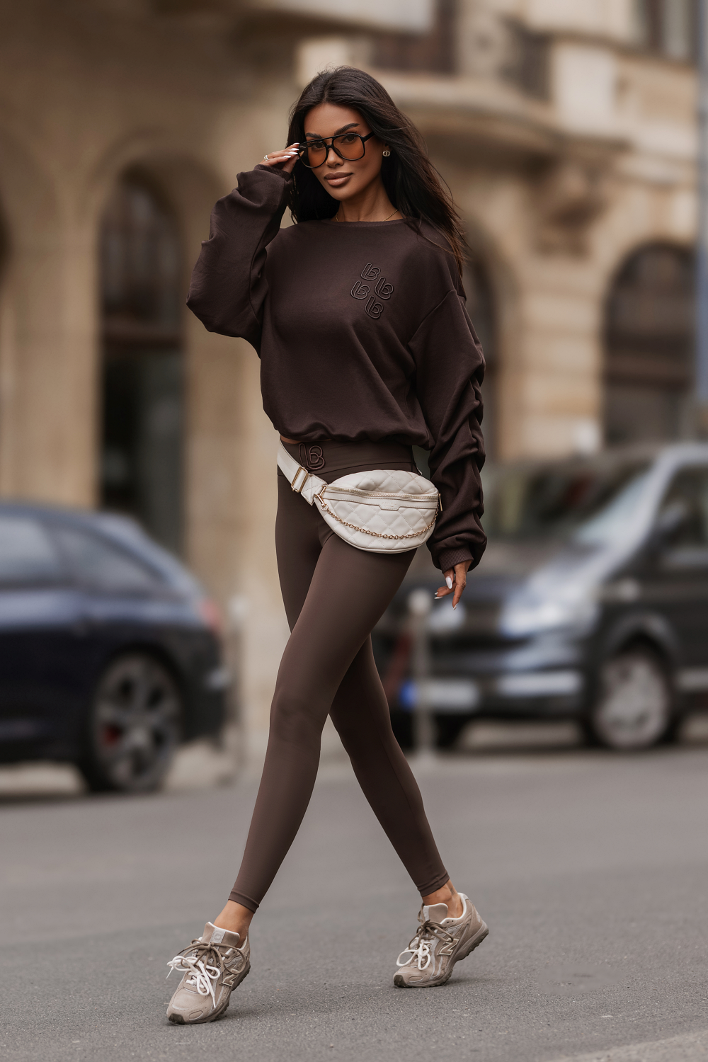 Sweatshirt REMY Retro - Castanho