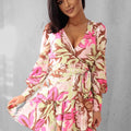 Vestido ANNA - Rosa e Verde