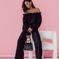 Conjunto de Linho MIA - Preto