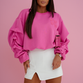 Sweatshirt REMY Retro - Rosa Claro