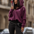 Sweatshirt Polar LOOM - Ameixa e Rosa Claro