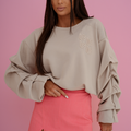 Sweatshirt REMY Retro - Bege