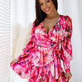 Vestido ANNA - Padrão Rosa