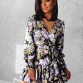Vestido ANNA - Flor Roxa