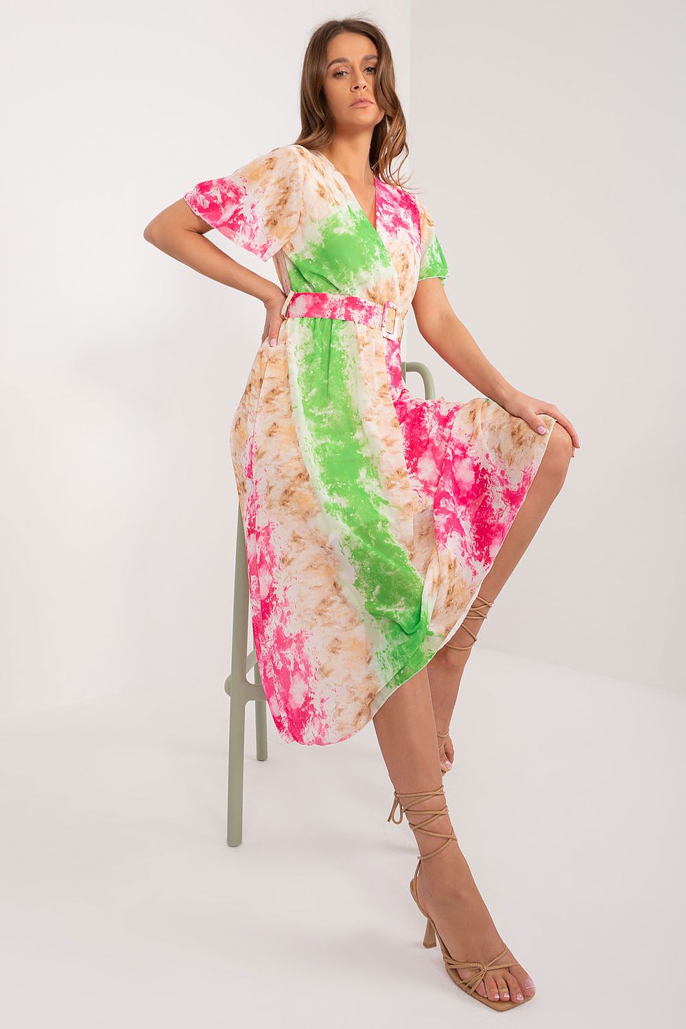  Vestido de dia modelo 196197 Itália Moda