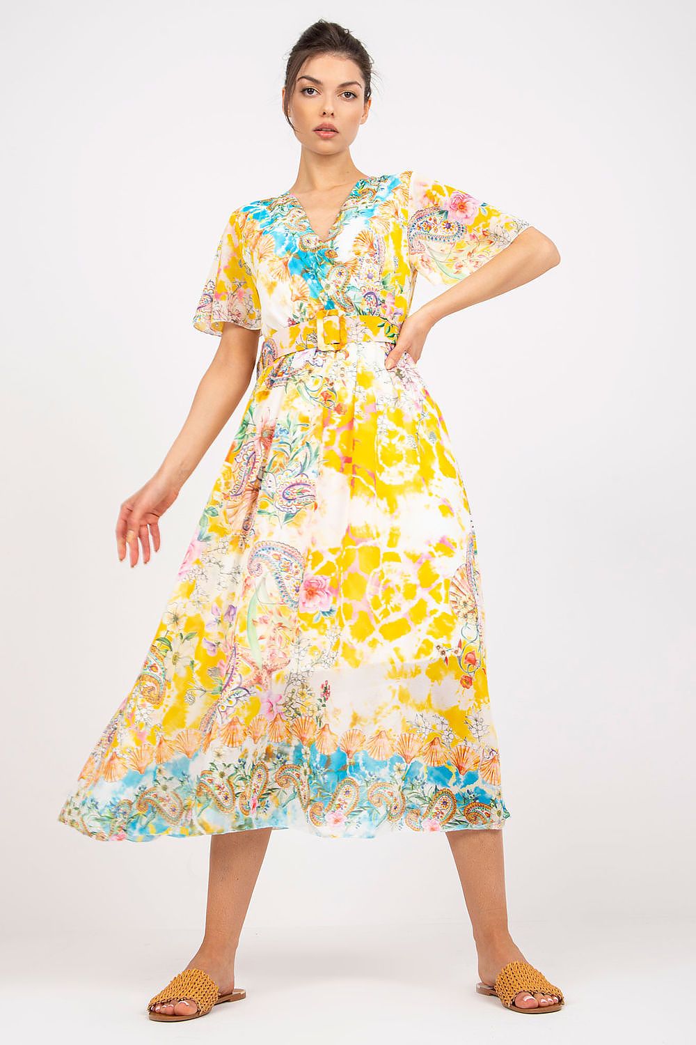  Vestido de dia modelo 196201 Itália Moda