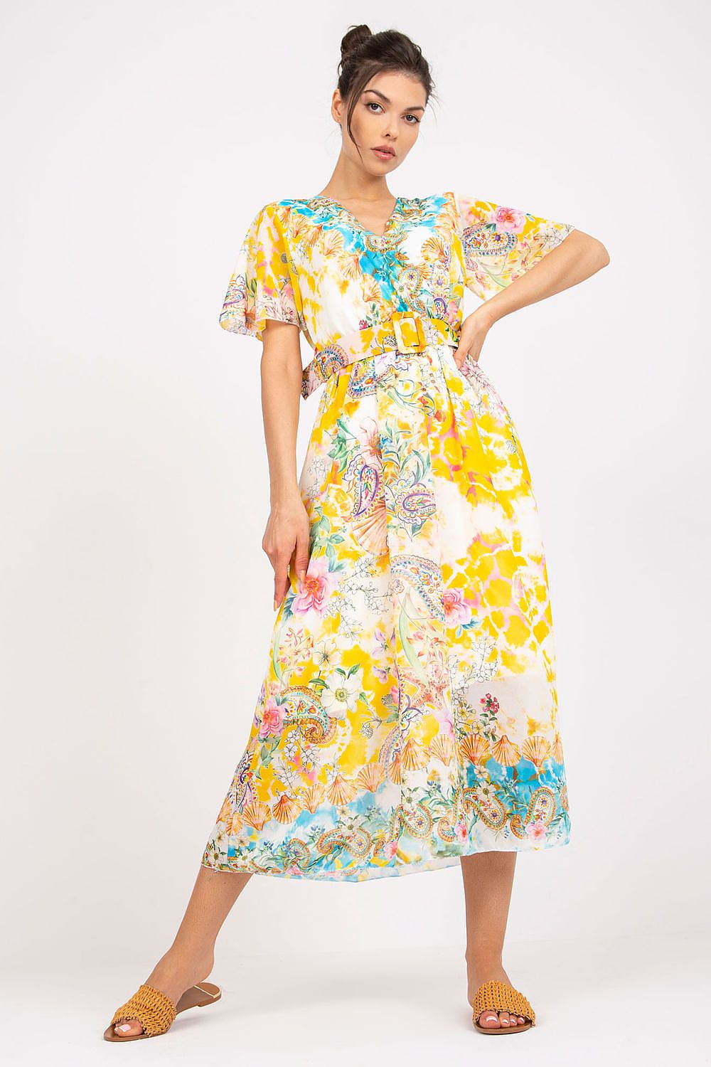 Vestido de dia modelo 196201 Itália Moda