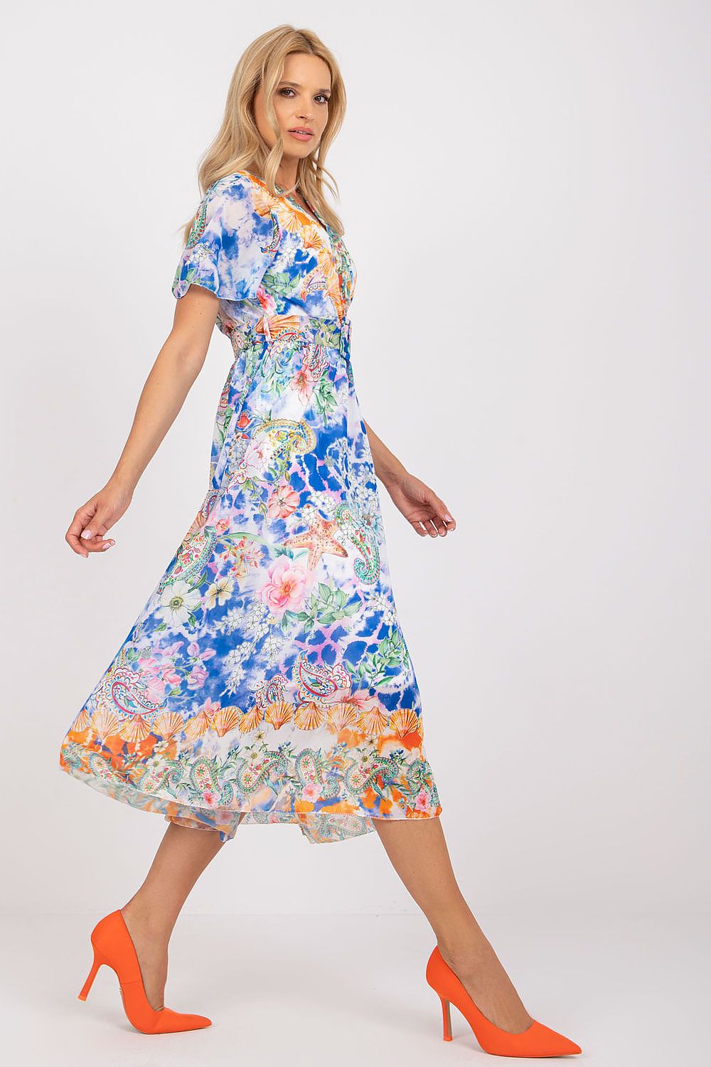  Vestido de dia modelo 196203 Itália Moda