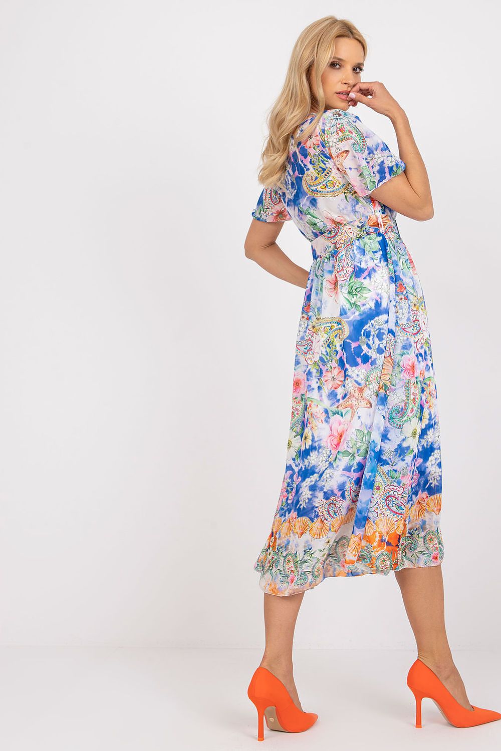  Vestido de dia modelo 196203 Itália Moda
