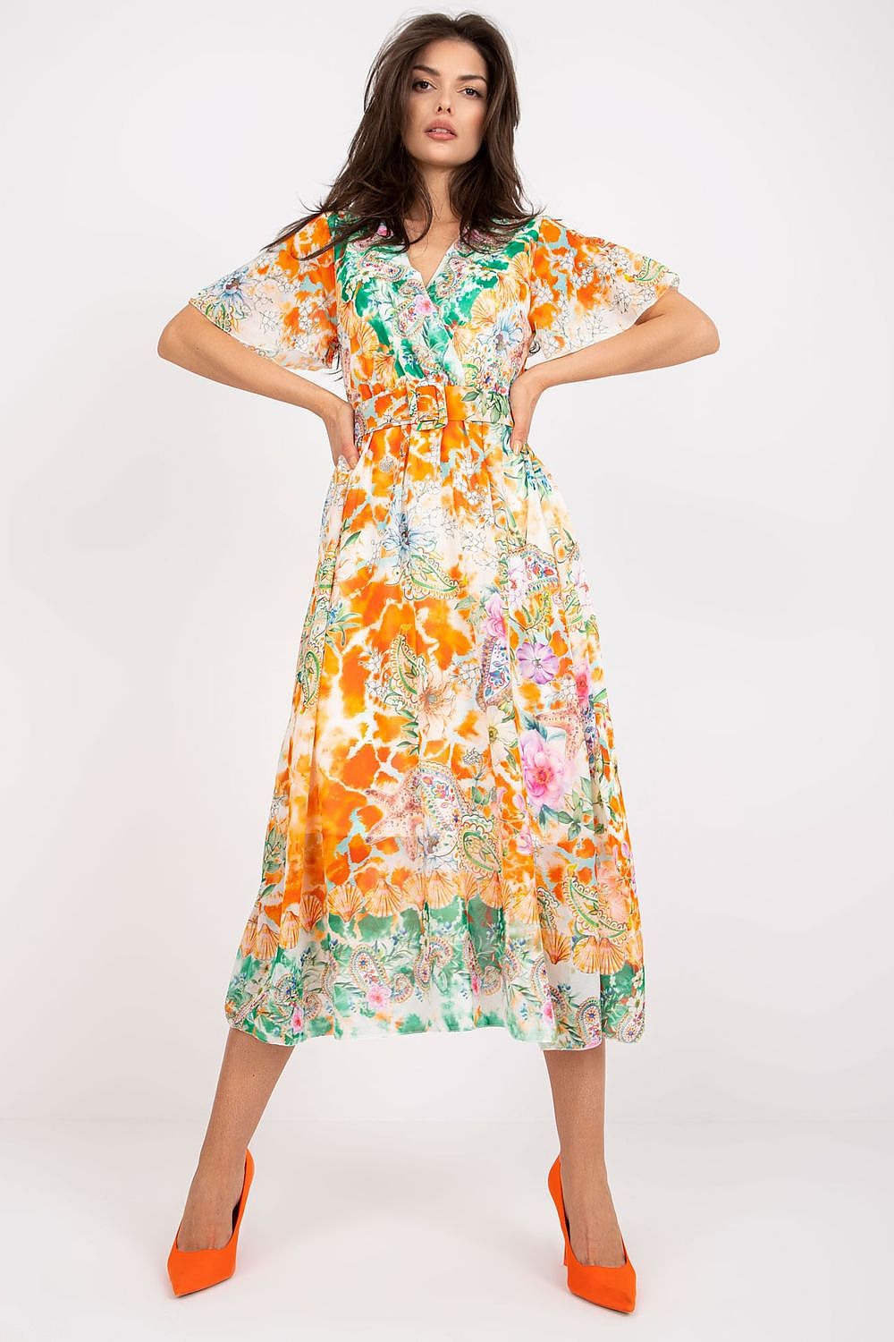  Vestido de dia modelo 196204 Itália Moda