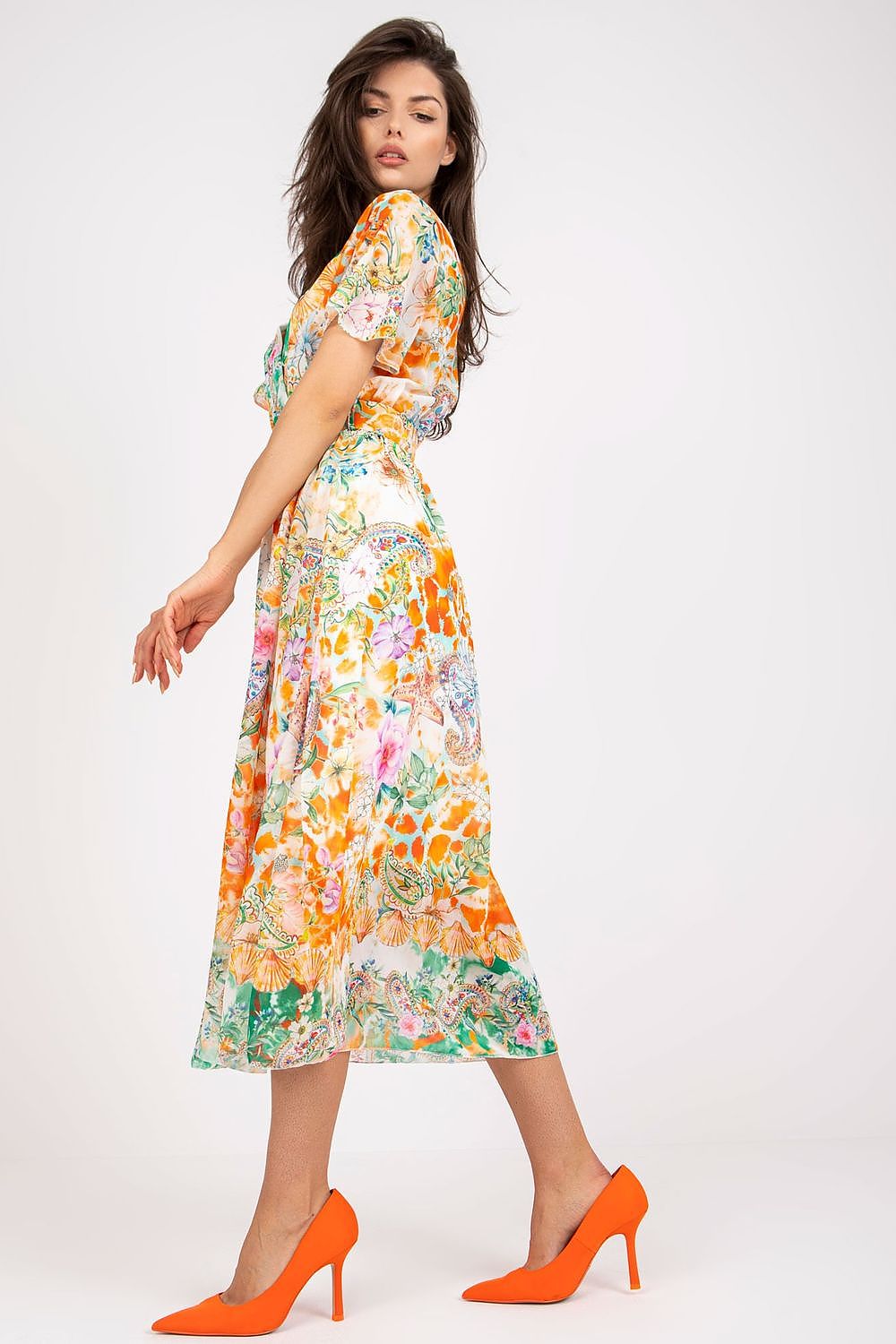  Vestido de dia modelo 196204 Itália Moda