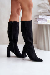  Botas de salto alto modelo 202725 Pise com estilo