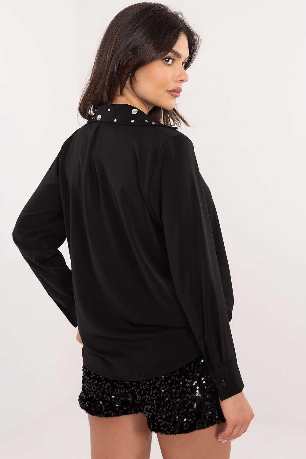  Camisa de manga comprida modelo 203102 Itália Moda