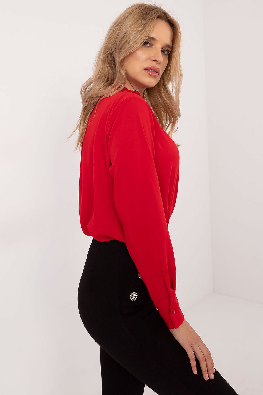  Camisa de manga comprida modelo 203400 Itália Moda