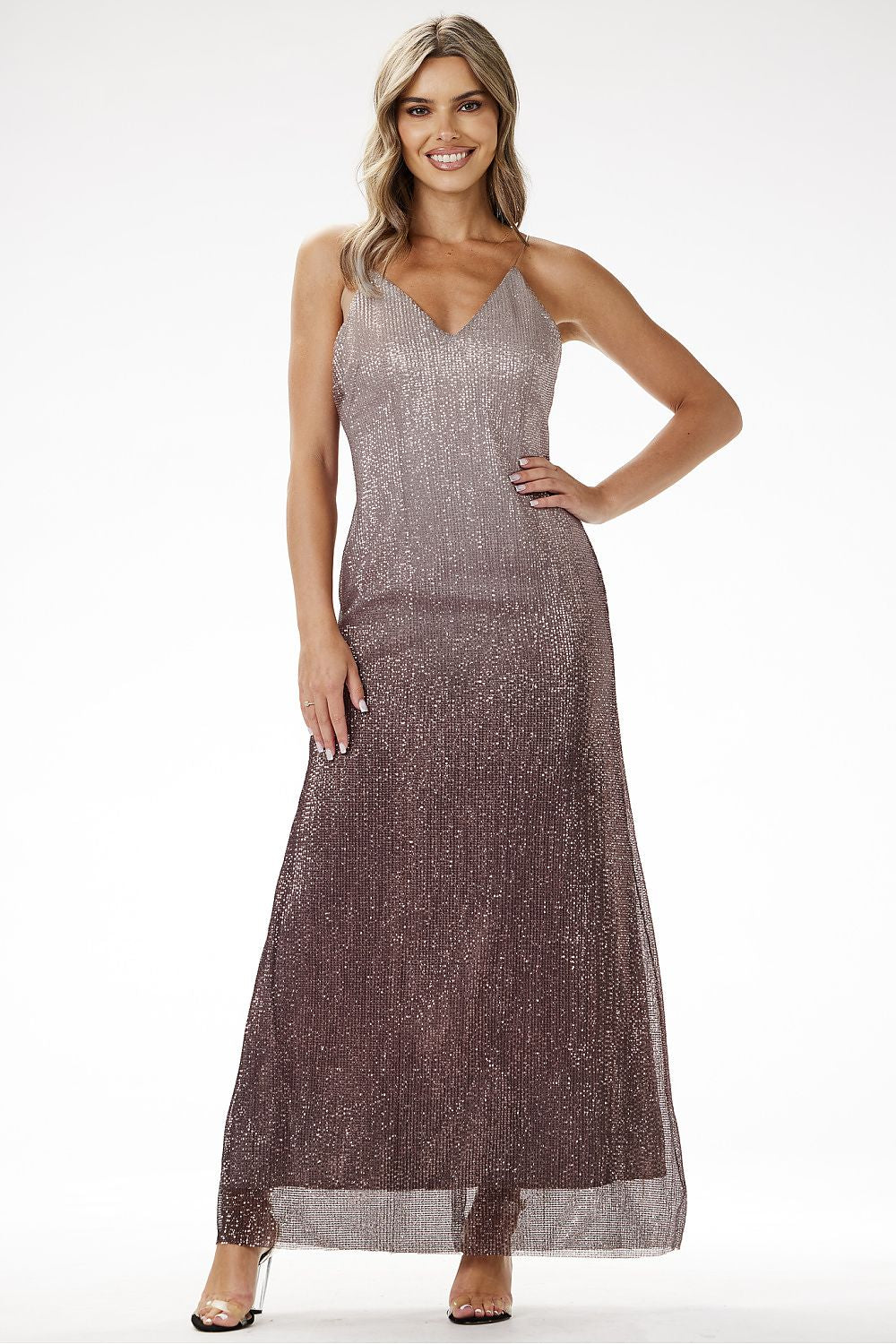  Vestido comprido modelo 204246 awama