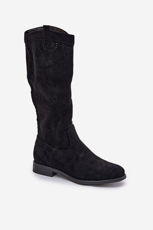  Botas de cano alto modelo 208810 Pise com estilo
