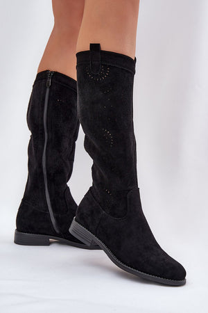  Botas de cano alto modelo 208810 Pise com estilo