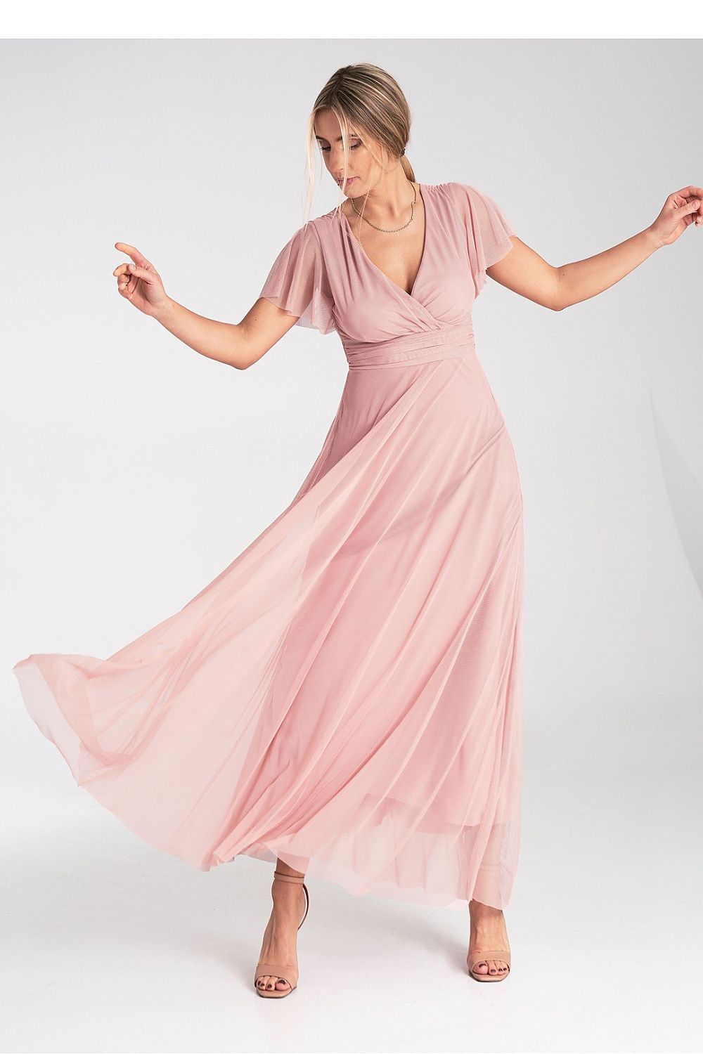  Vestido comprido modelo 214887 Figl