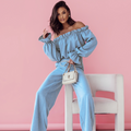 Conjunto de Linho MIA - Azul